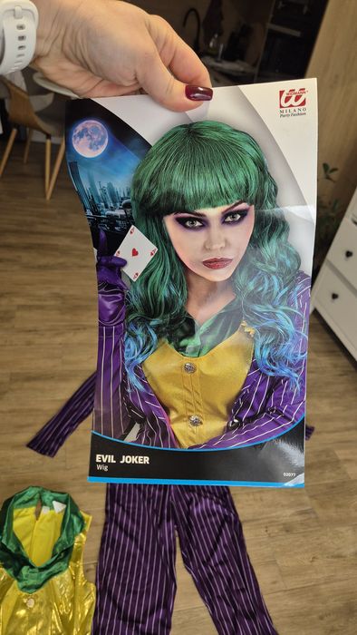 Kostium Jokera Widmann L z peruką – Halloween