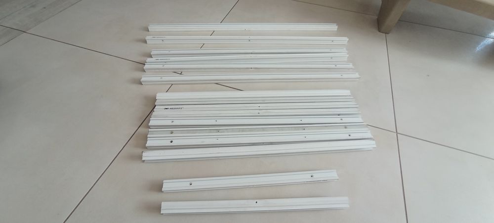 Profile aluminiowe / Ramki do rolet plisowanych 16 sztuk