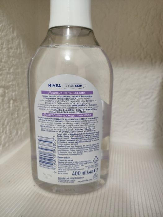 Nowy płyn micelarny Nivea 400 ml