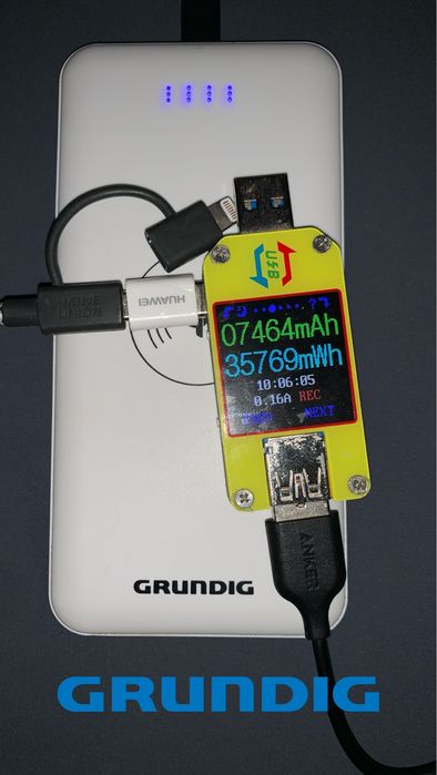 Повербанк Powerbank Grundig 8000 mAh безпроводная зарядка оригинал
