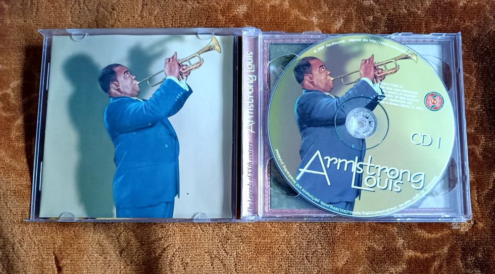 СД диски джаза, рока и  Luis Armstronga 2Cd