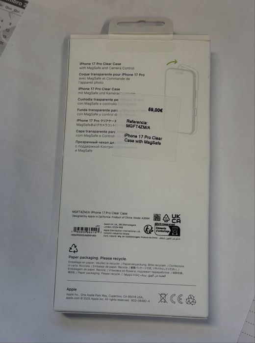 Capa original Apple para iPhone 17 Pro