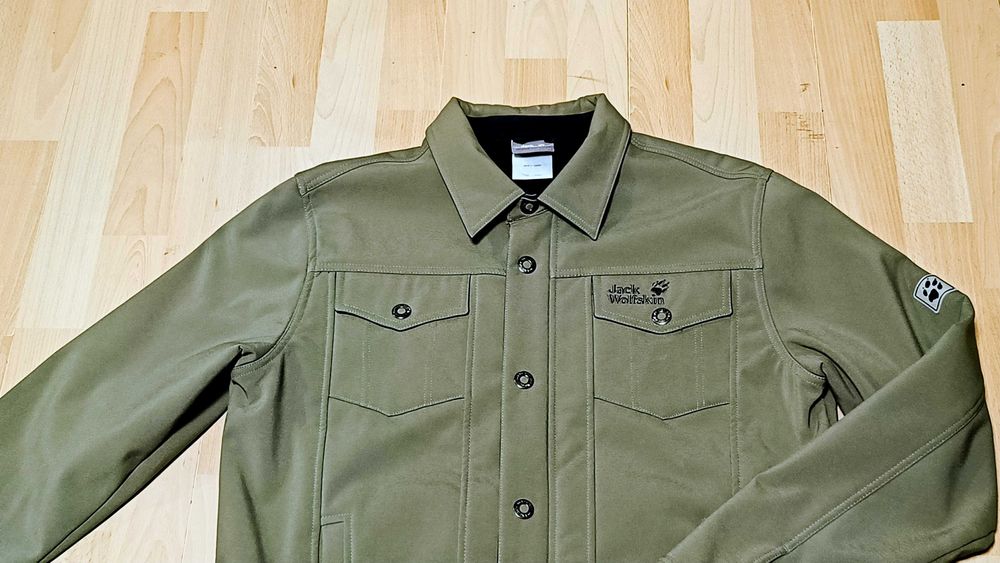 Turystyczna ocieplana kurtka softshell JACK WOLFSKIN STORMLOCK SOFTSHELL r.M stan idealny