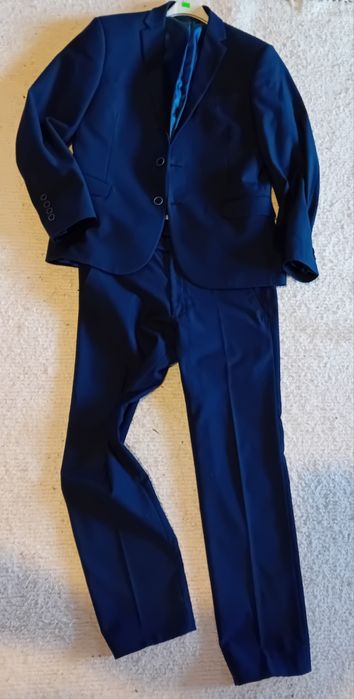 Garnitur granatowy jak nowy #Siko