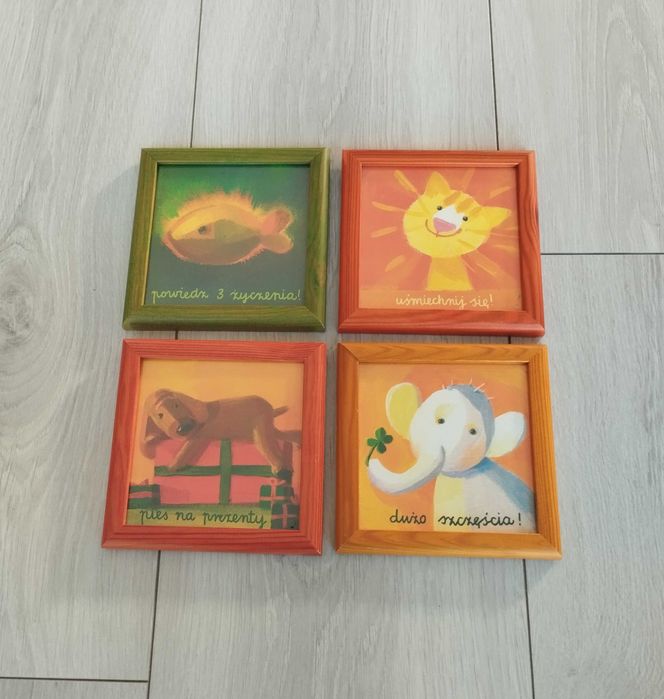 4 obrazki na ścianę nie tylko do pokoju dziecięcego