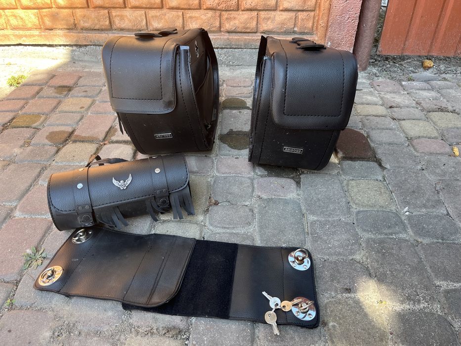 Кофри мотосумка для мотоцикла комплект