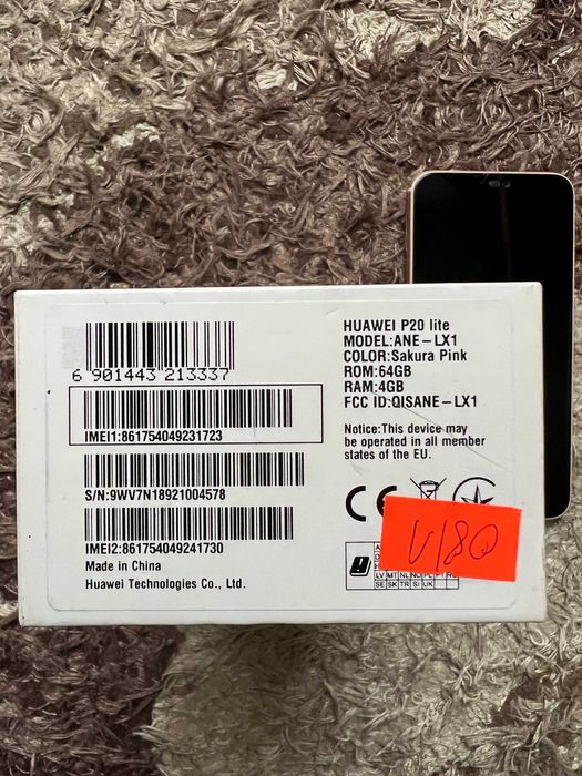 Smartfon Huawei P20 Lite 4 GB / 64 GB Sakura Pink różowy 4G (LTE)