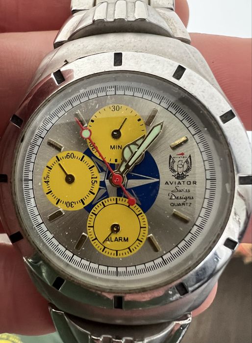 Relógio Aviator Nickel Free