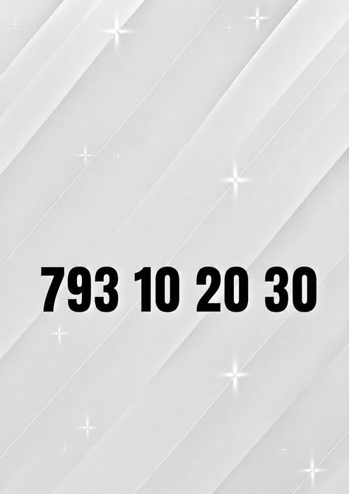 793.10.20.30 Złoty numer telefonu