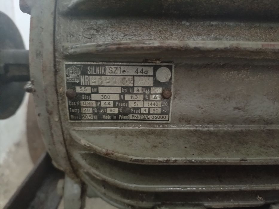 Silnik 5.5kw na wozku