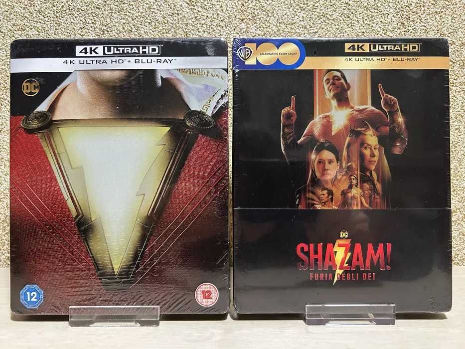 Steelbook 4K Ultra HD Blu-ray DC Кинг Конг/Годзилла /Мег 1-2/Шазам 1-2