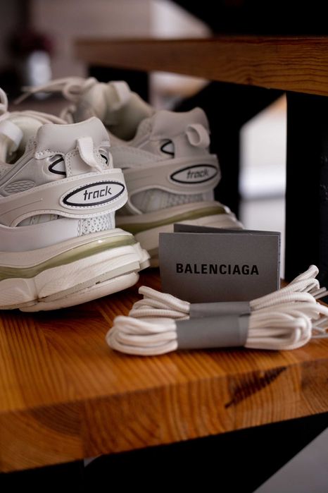 Мужские кроссовки Balenciaga Track "White" Premium. Размеры 40-46