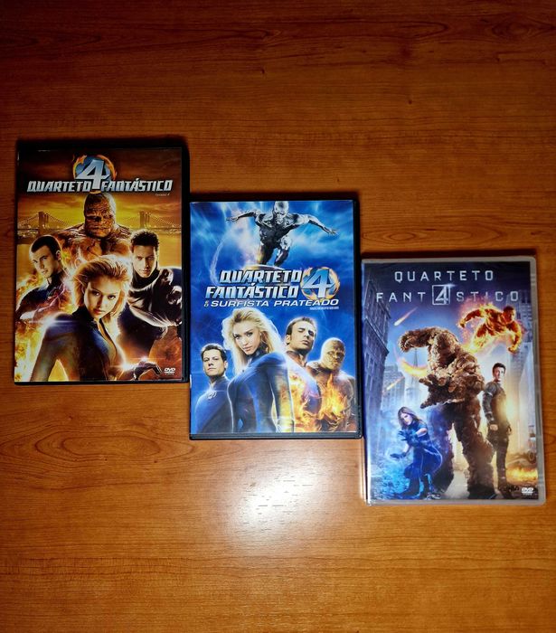 Trilogia QUARTETO 4 FANTÁSTICO (Jessica Alba/Chris Evans) MARVEL