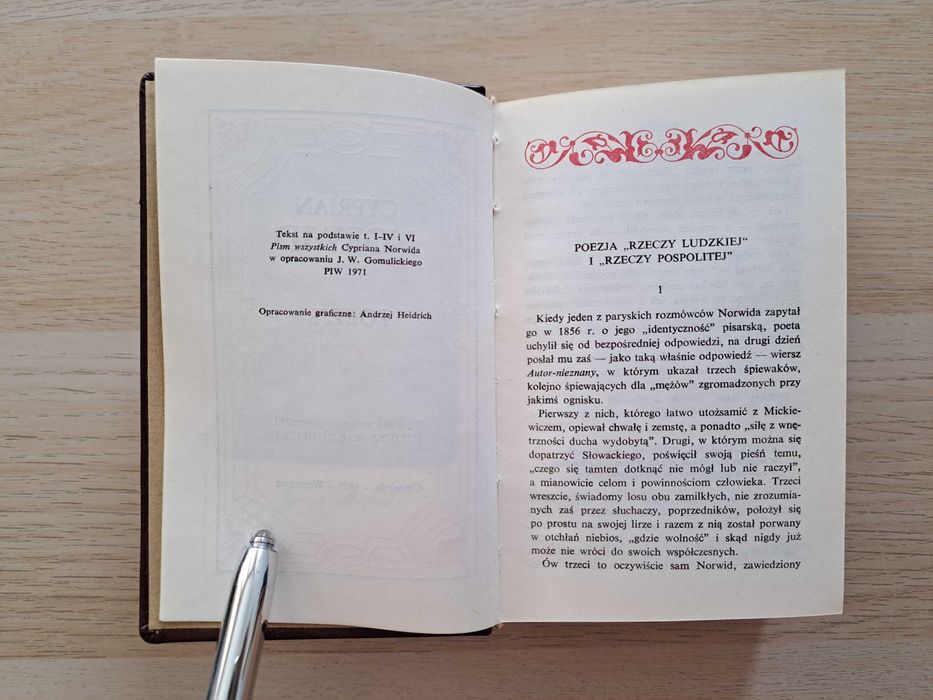 1979 rok. Poezje. Cyprian Norwid