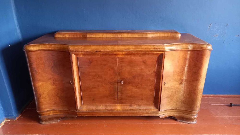 Komoda / Bufet ART DECO – lata 30./40.  Fornir Orzech – Do renowacji
