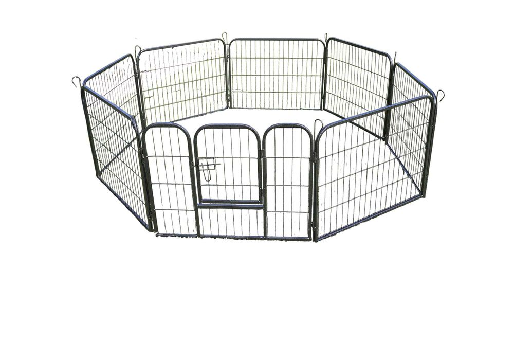 Kojec metalowy klatka zagroda modułowa dla psa zwierząt 8 paneli80x100