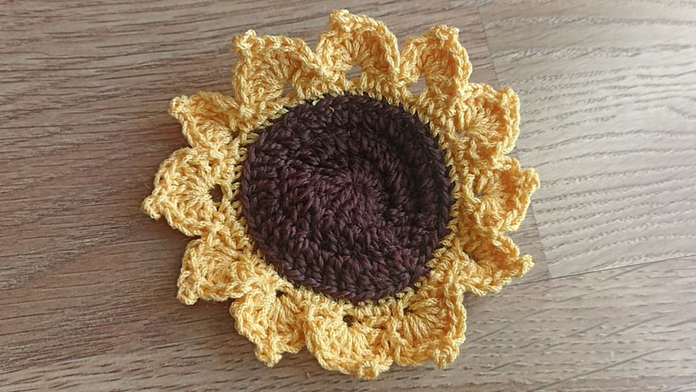 Vaso decorativo em crochet