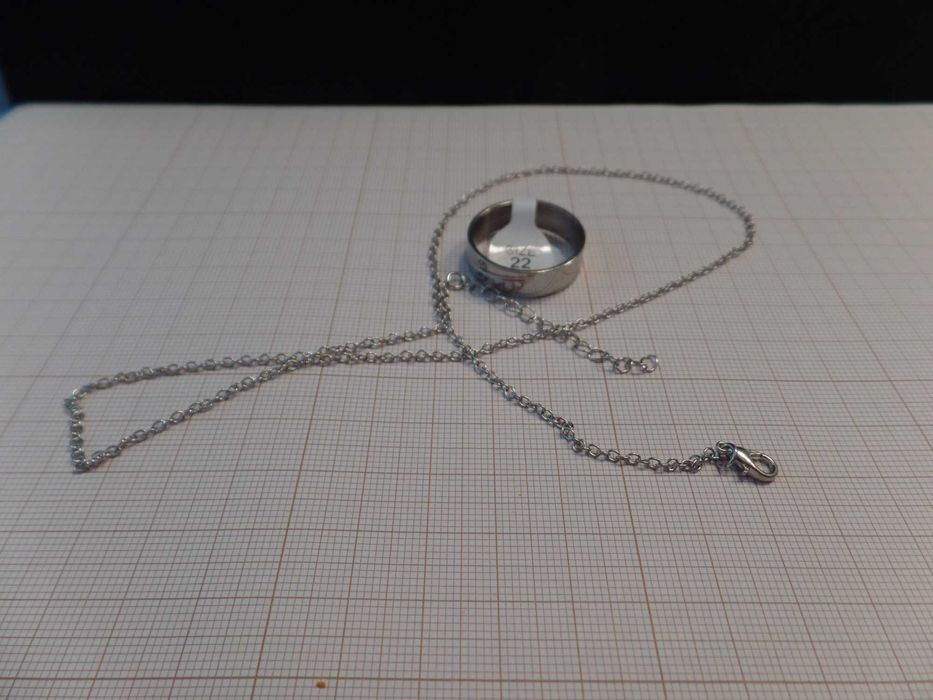 Conjunto Anel mais Fio de Pescoço (V63) J