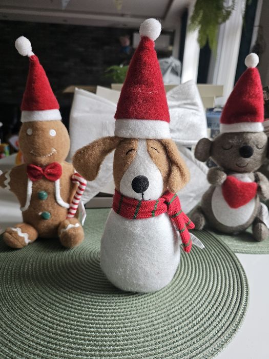 Obciążone maskotka misie świateczne