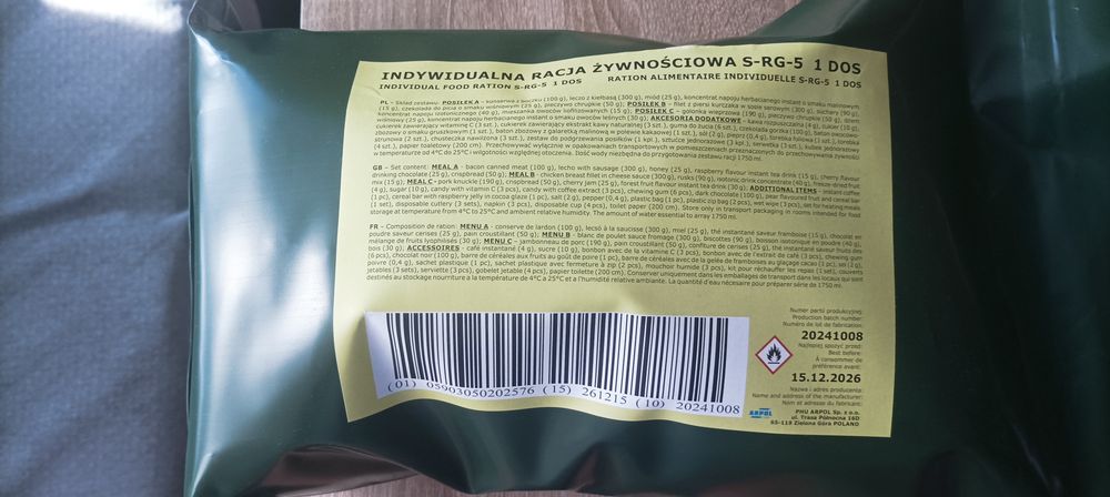 SRG 5 Racja żywnościowa duża