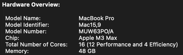 MacBook Pro 16” M3 Max - 48 GB RAM, 1 TB SSD - Estado novo - oportunidade
