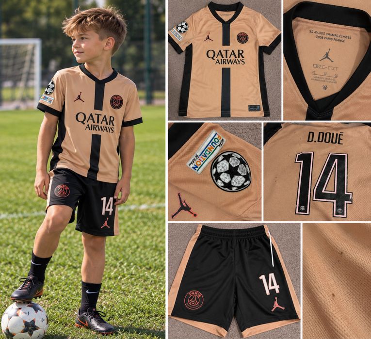 Strój piłkarski Doue PSG Nike 140