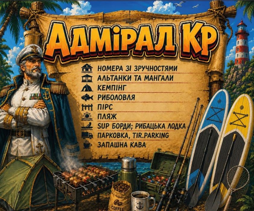 Турбаза «АДМІРАЛ КР» !