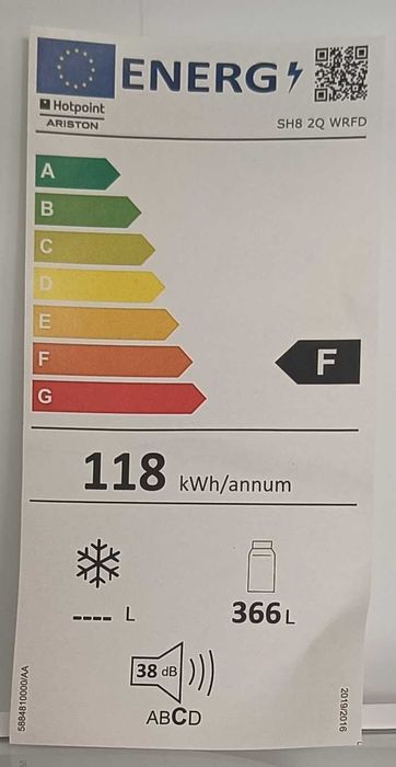 Frigorífico Ariston Hotpoint SH8 2Q WFRD
