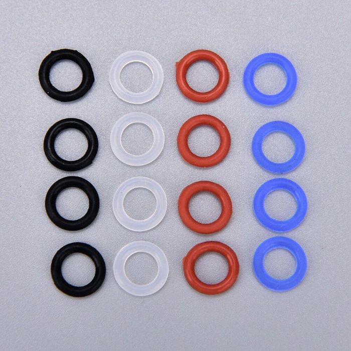 100 Argolas de Silicone O-Rings p/ Keycaps Teclado Mecânico - Novo