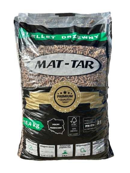 Pellet Drzewny OPAŁ MAT-TAR 15,40 kg dowóz samochodem z windą