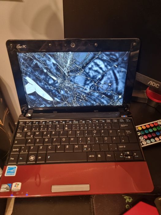 Laptop Asus Eee pc uszkodzony ekran