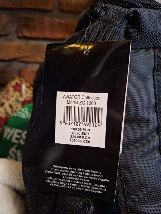 Plecak podróżny Zagatto, czarny plecak unisex