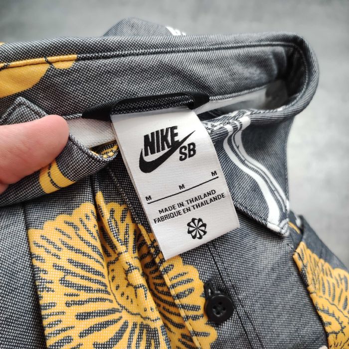 MĘSKA Koszulka Polo PREMIUM Nowa z metką Nike SB Skateboarding Kwiaty