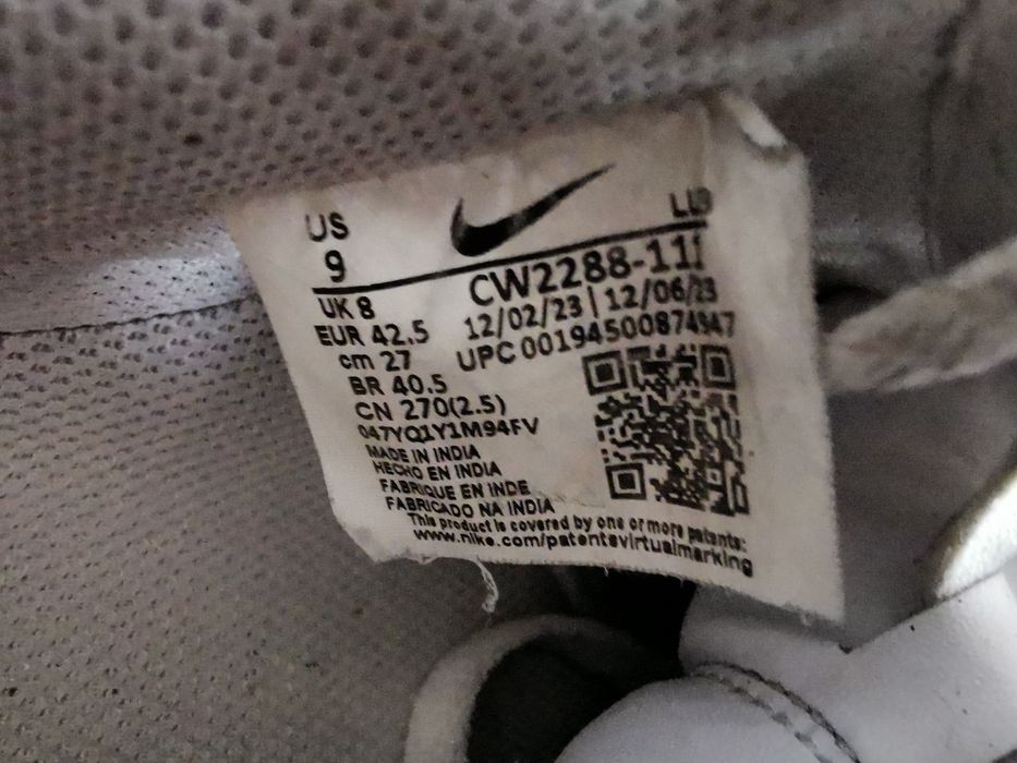 Nike Air Force 1 '07 buty sportowe sneakersy 42,5