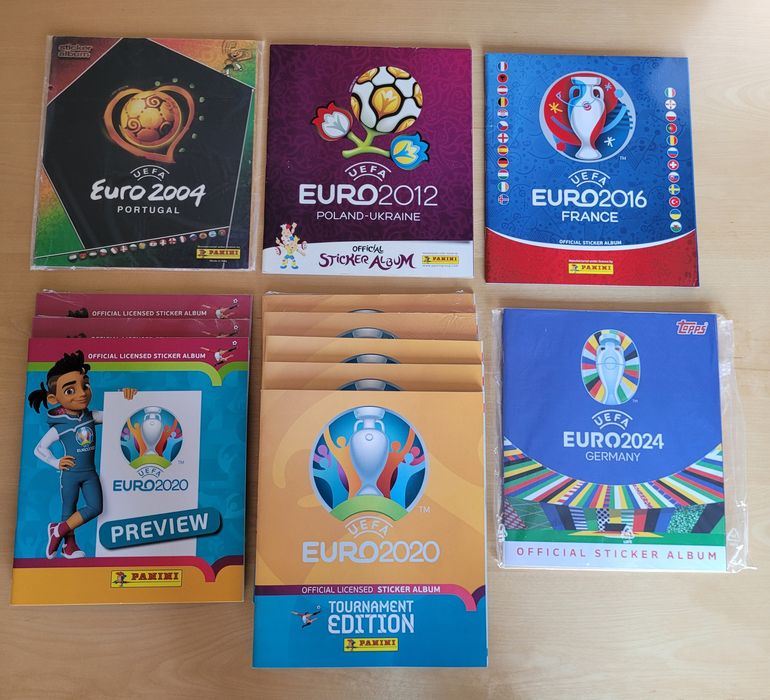 Albuns / Cadernetas Panini e Topps