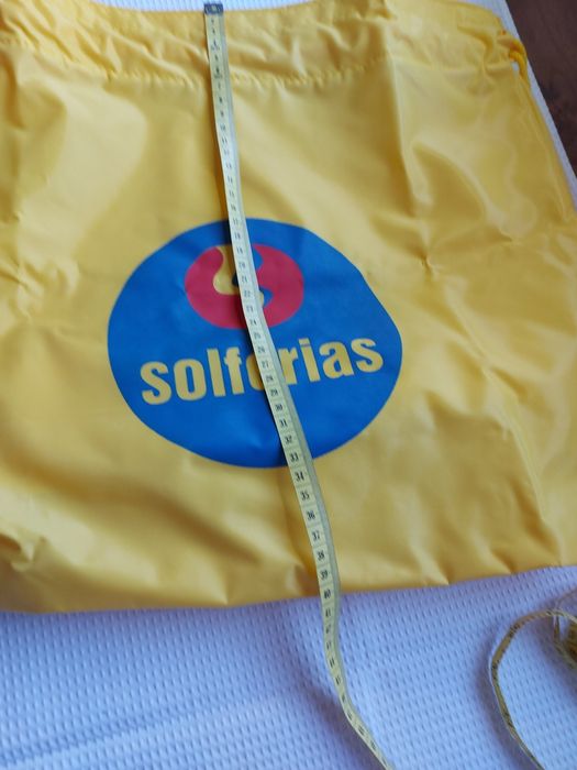 Mochila / Saco Impermeável da Solférias, Amarelo.