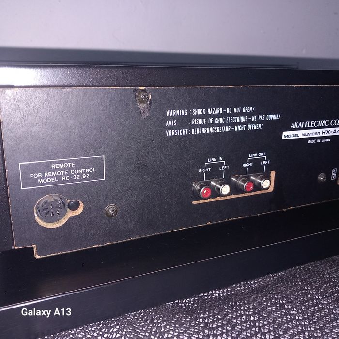 AKAI HX-A451W leitor cassetes muito bom