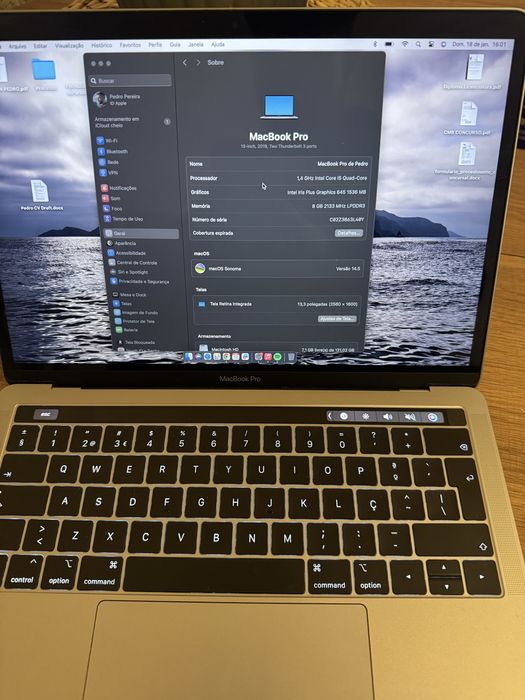 MacBook Pro 13” 2019 | Como Novo | Touch Bar + Touch ID