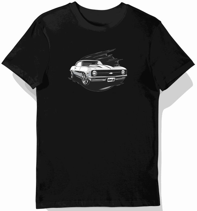 Koszulka męska czarna Dynamiczne Logo Motoryzacyjne XL