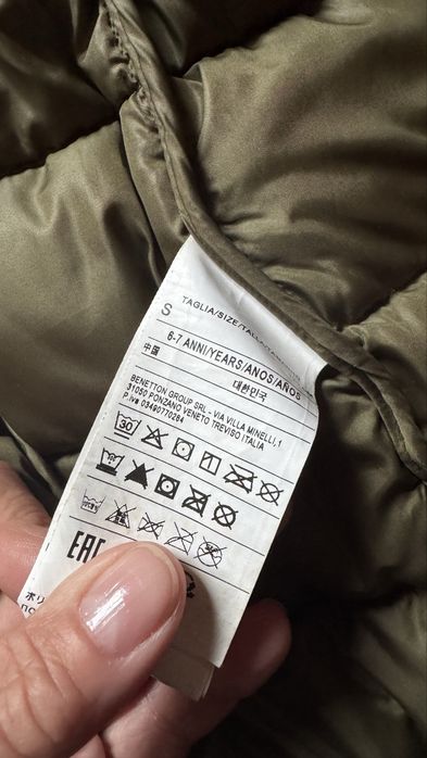 Kispo quentinho Benetton 6/7 A, verde