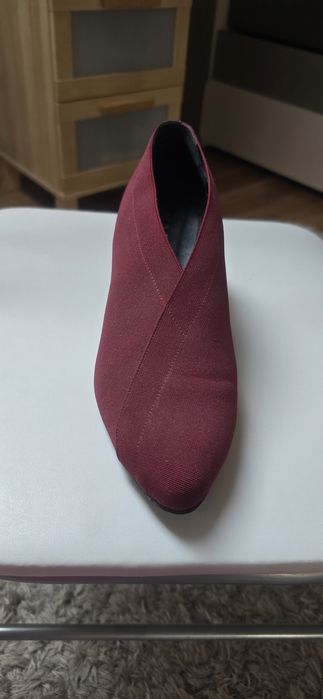 Bordowe botki, firma Mascaro, rozmiar 39