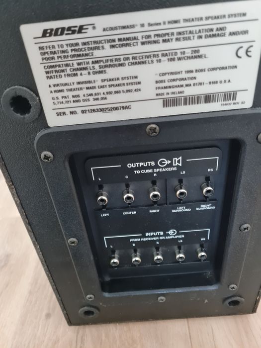 Bose acoustimass 10