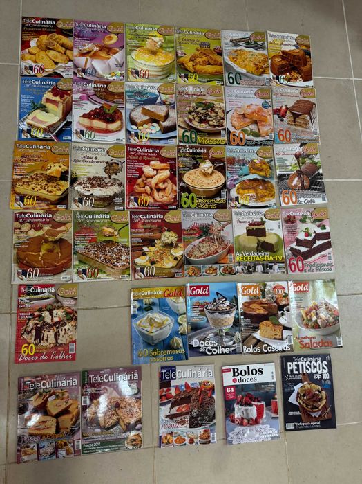 Revista Receitas de Cozinha Culinária Pastelaria - VER VÁRIAS