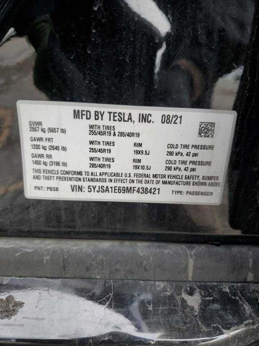 2021 TESLA MODEL S Long Range Dual Motor