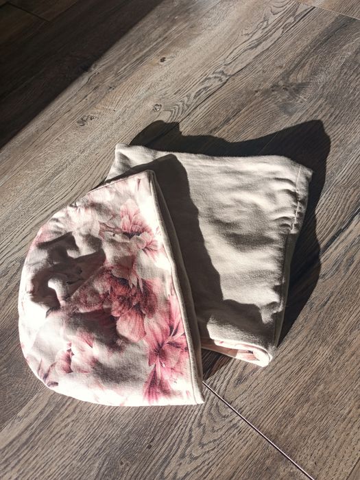 Czapka, szalik handmade komplet dwustronne dla dziewczynki