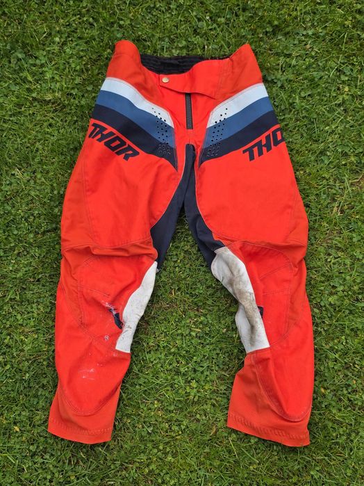Strój motocross bluza spodnie mx THOR PULSE RACER dziecięcy r. 28 / XL
