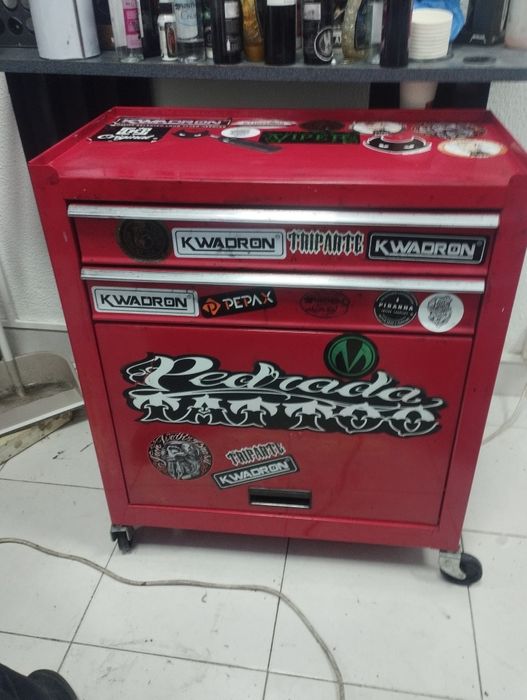 Marquesa carrinho e móvel  para tatoo