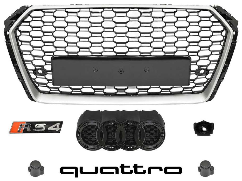 Решітка радіатора RS Type на AUDI A4 (B9) 2015-2019 PAD07110RS