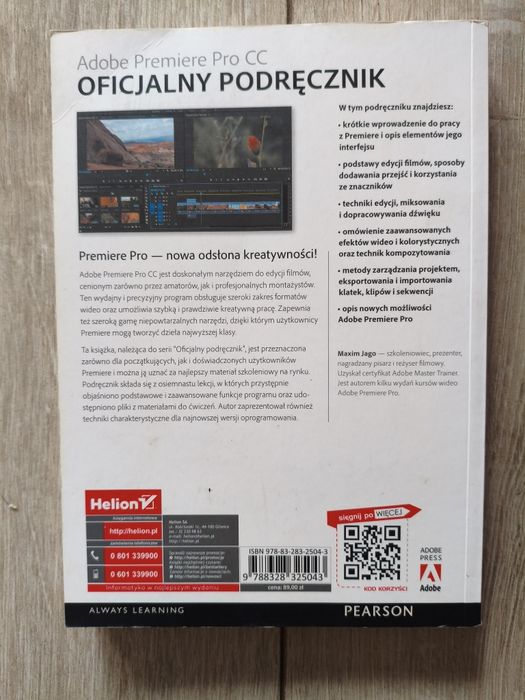 Książka Adobe Premierę Pro CC - oficjalny podrecznik