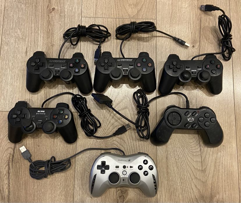 6x PAD - ps3, PC / retro - uszkodzone, komplet